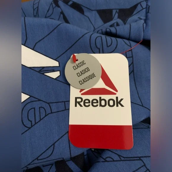 Reebok Mens 2XL Hoodie Unwind White Blue - Picture 11 of 11